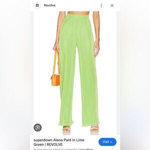 Revolve Superdown Alana Pant (Lime Green XS)
